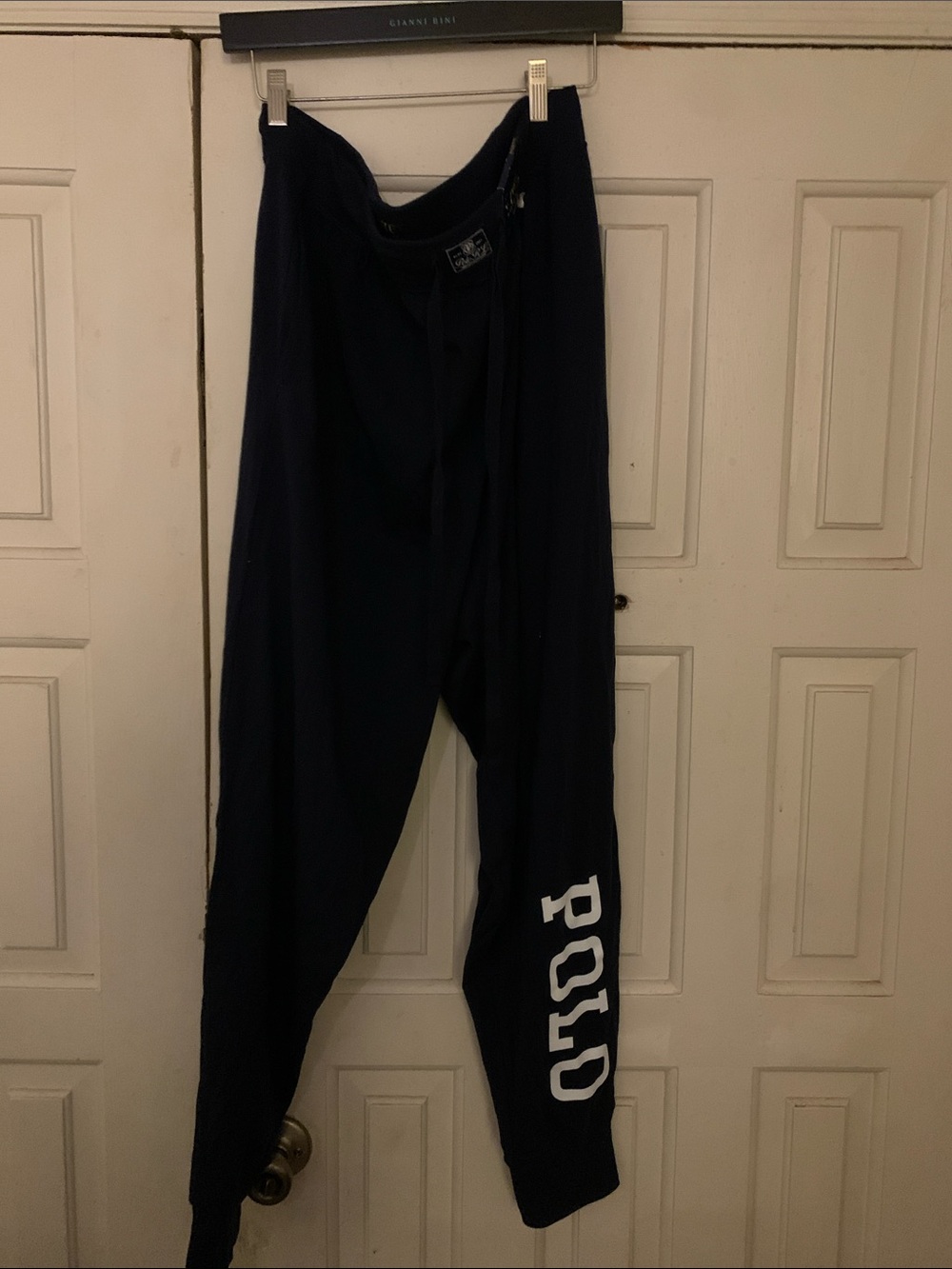 Polo by Ralph Lauren Navy Sweatpants with White Logo